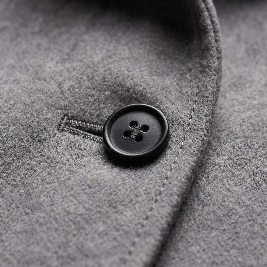 Women's Fit and Flare Stand Collar Wool-Feel Coat