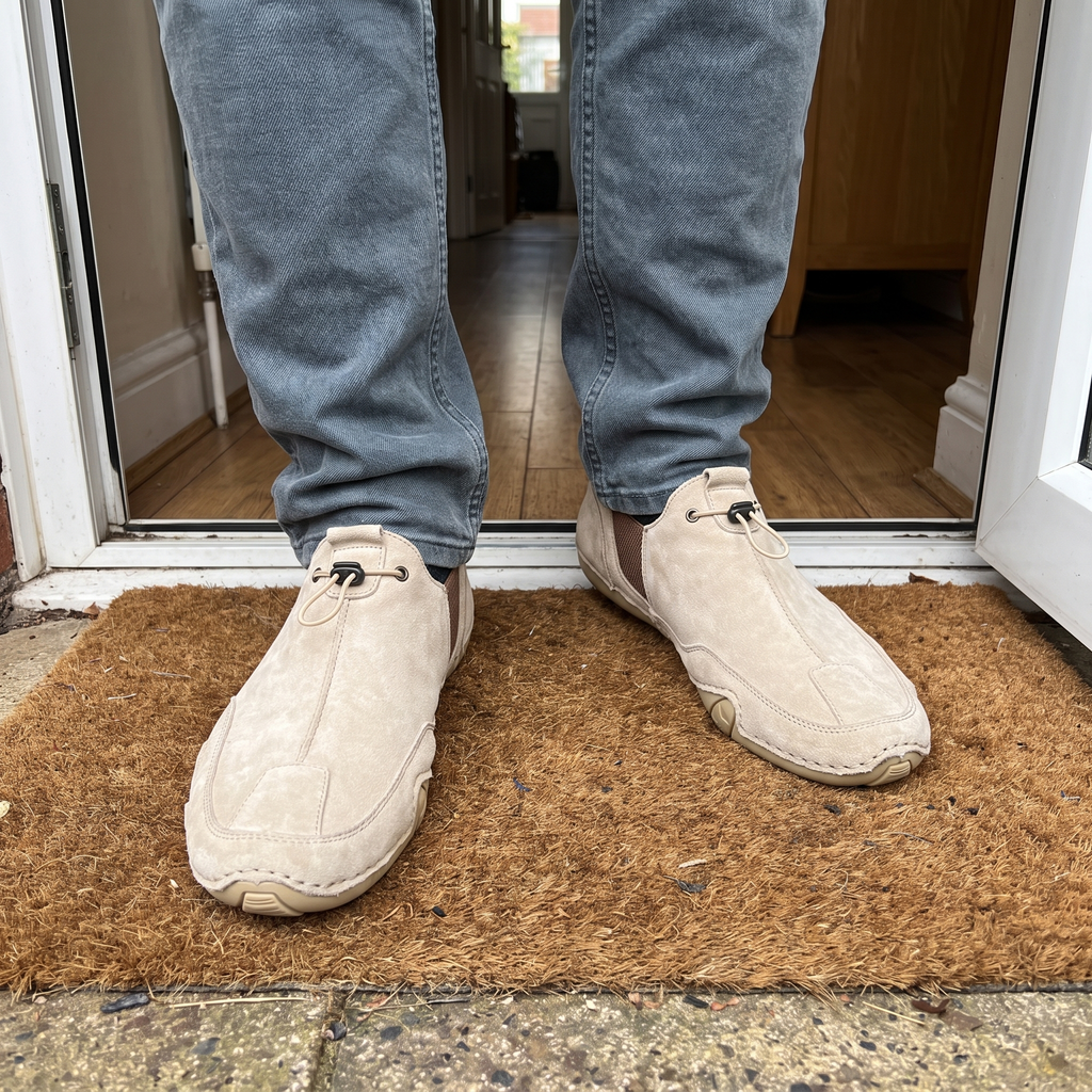 Baskets décontractées pour homme à empiècements et à lacets