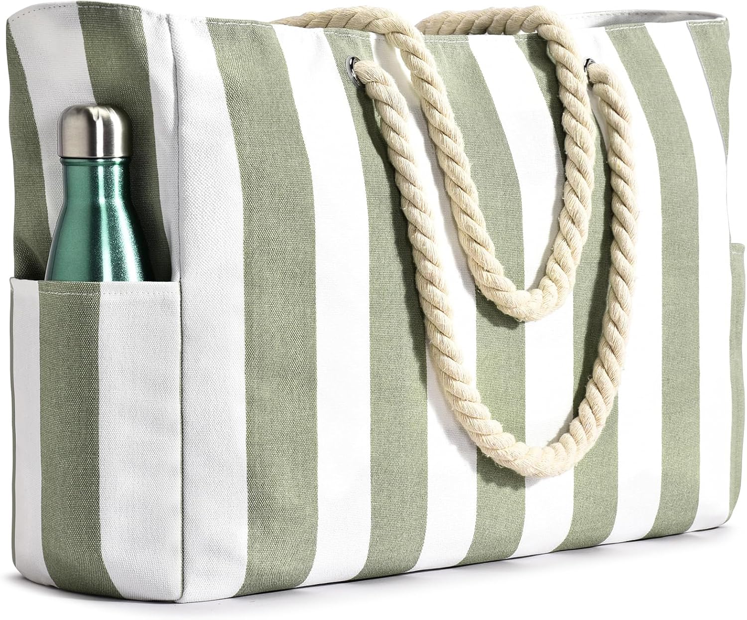 Tote Bag – Striped Rope Handle Everyday Style