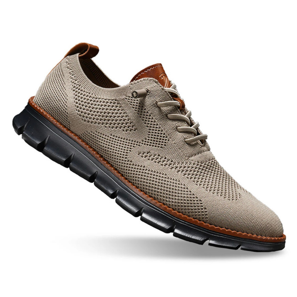 Men's Knit Lace-Up Casual Sneakers