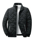 Men’s Chevron Quilted Stand Collar Puffer Jacket