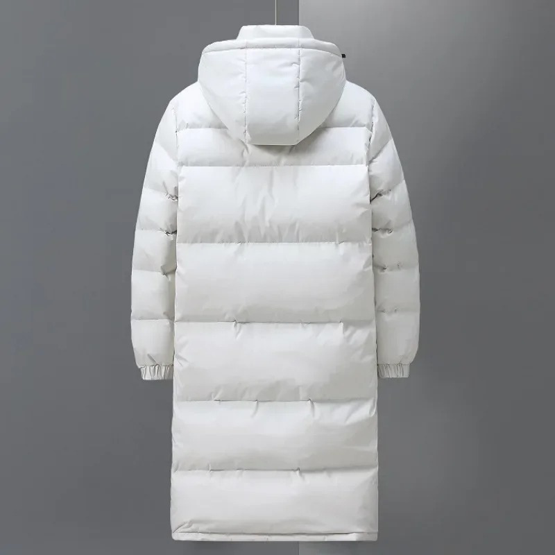 Men’s Extra Long Hooded Quilted Puffer Coat