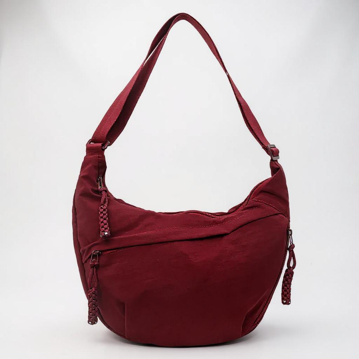 Sac bandoulière demi-lune sportif pour femme