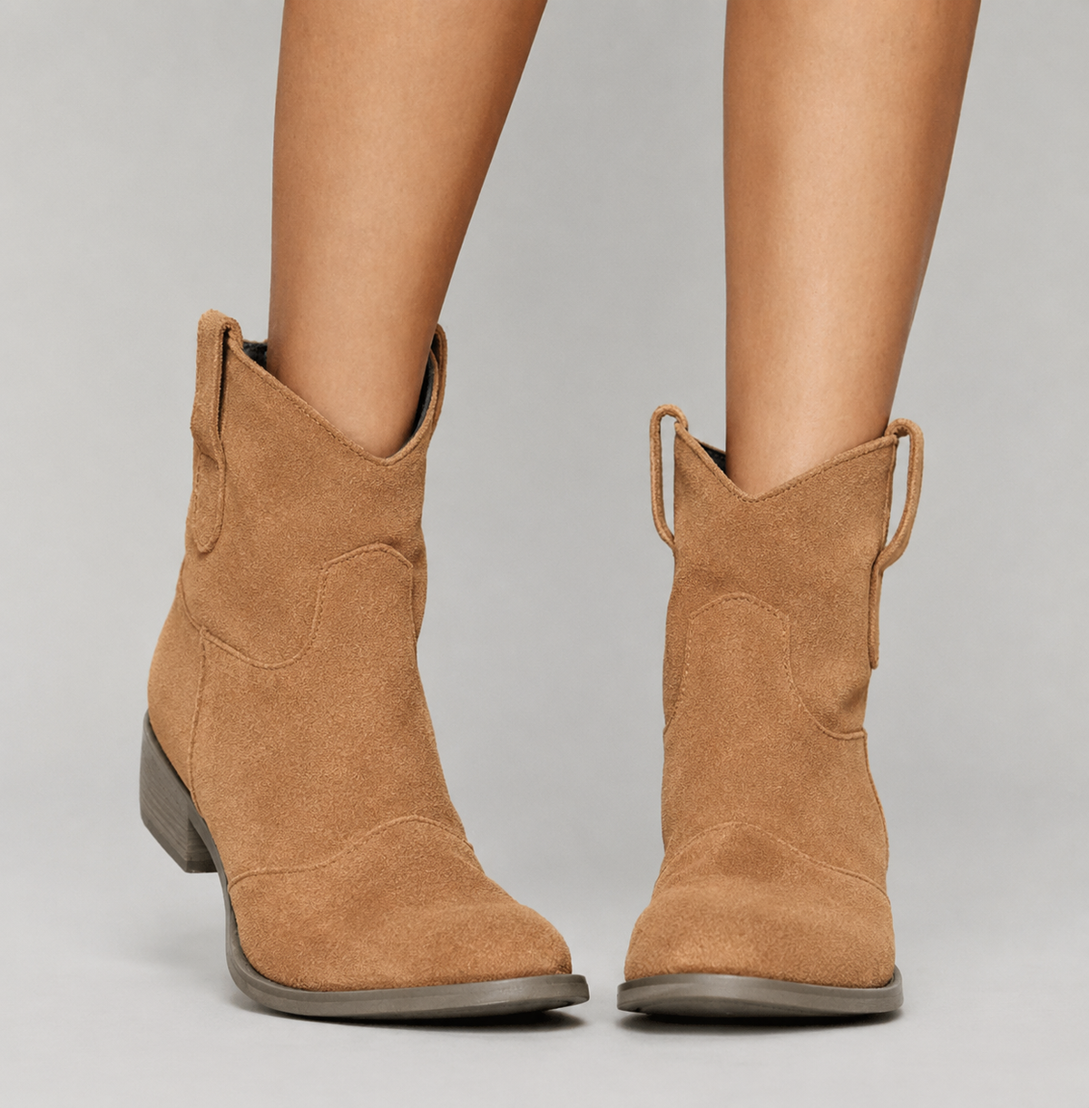 Bottines pour femme de style western à enfiler