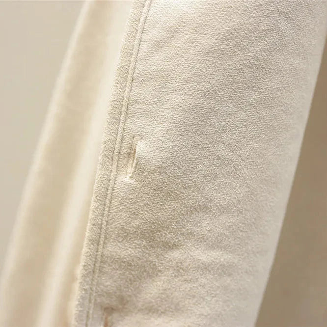 Gilet boutonné en fausse peau de mouton pour femme