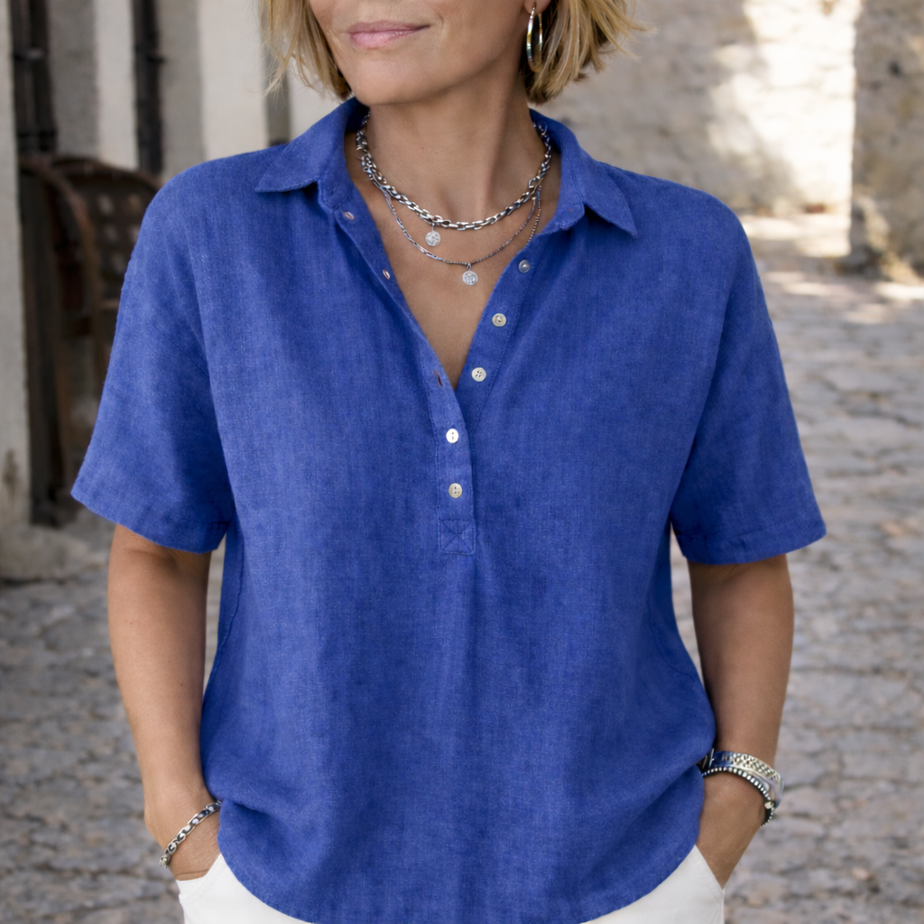 Sophia | Lightweight Linen Blouse With Timeless Everyday Style