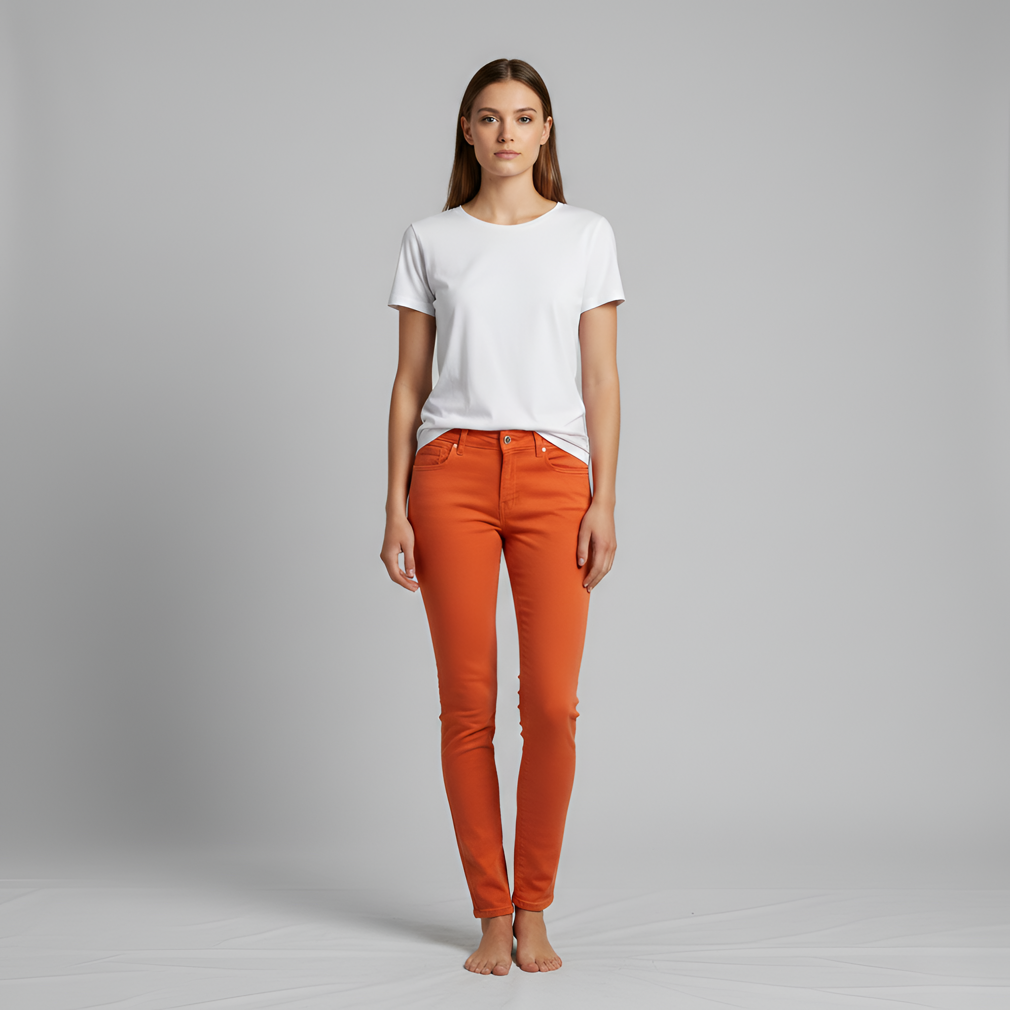 Sara - Orange Jeans