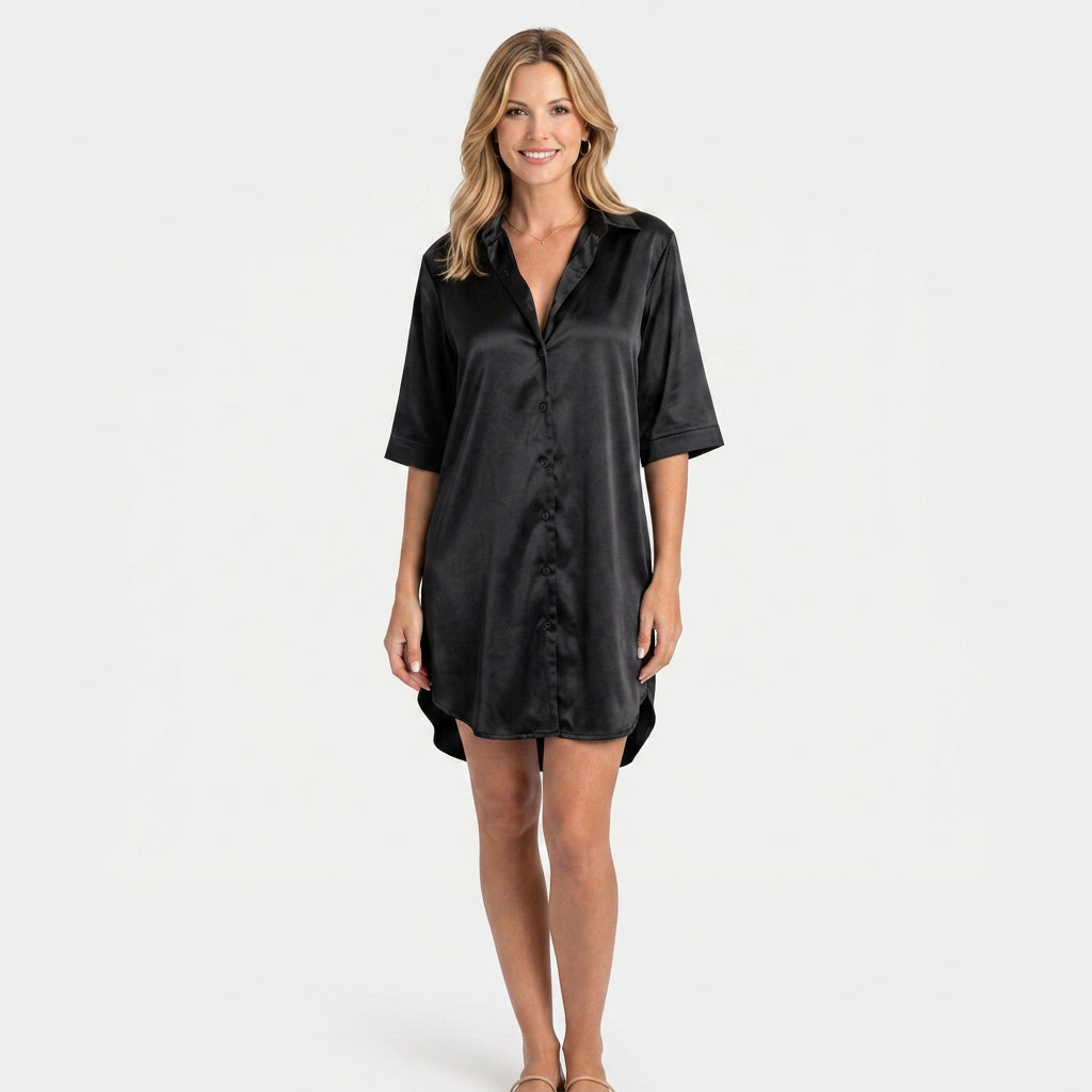 Shirt Dress – Button Front Relaxed Style