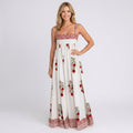 Maxi Dress – Printed Square Neck Flowing Style