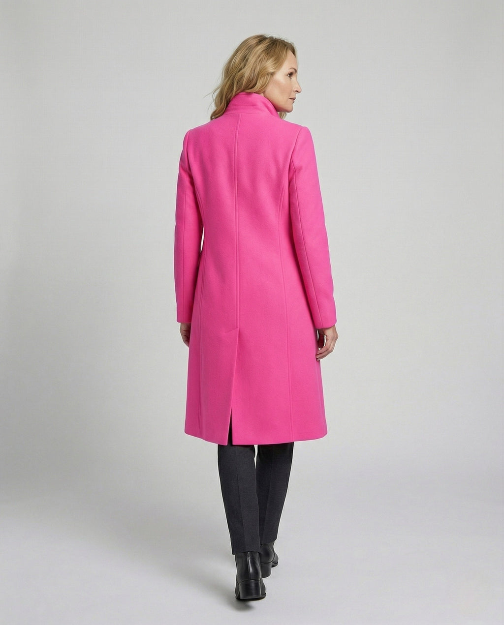 Women's Longline Double-Breasted Button Coat