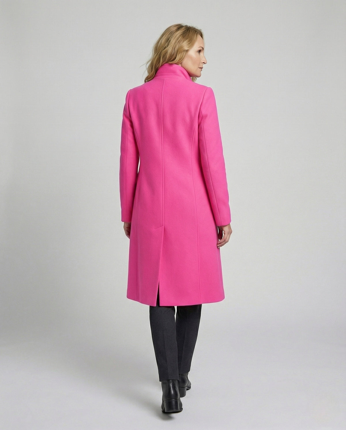 Women's Longline Double-Breasted Button Coat