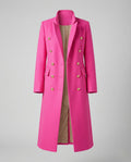 Women's Longline Double-Breasted Button Coat