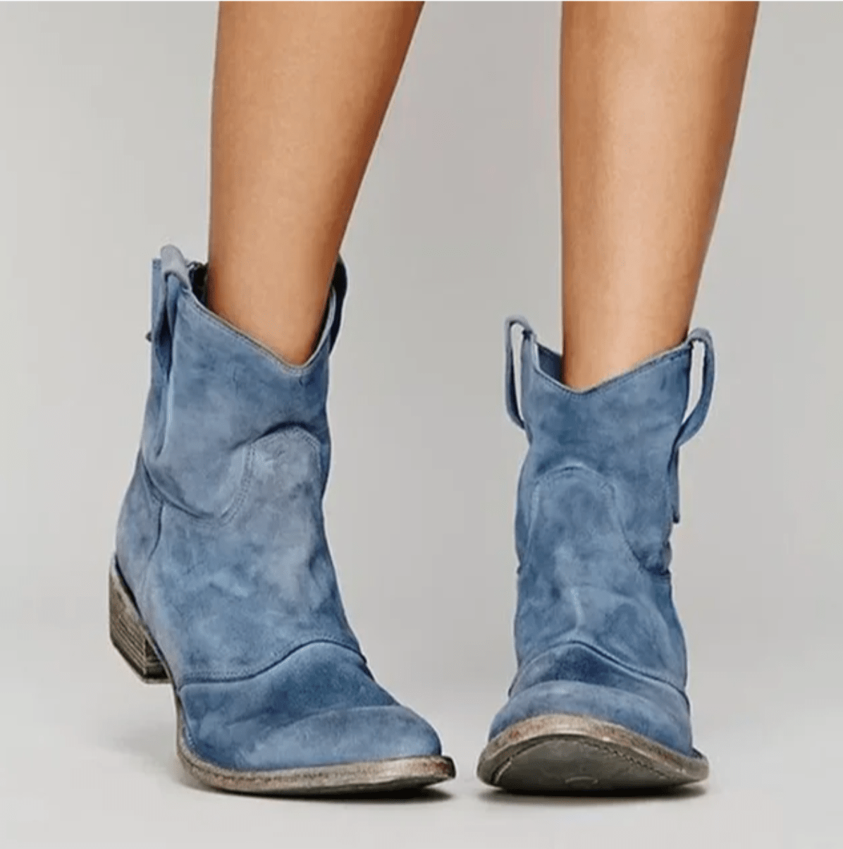 Bottines pour femme de style western à enfiler