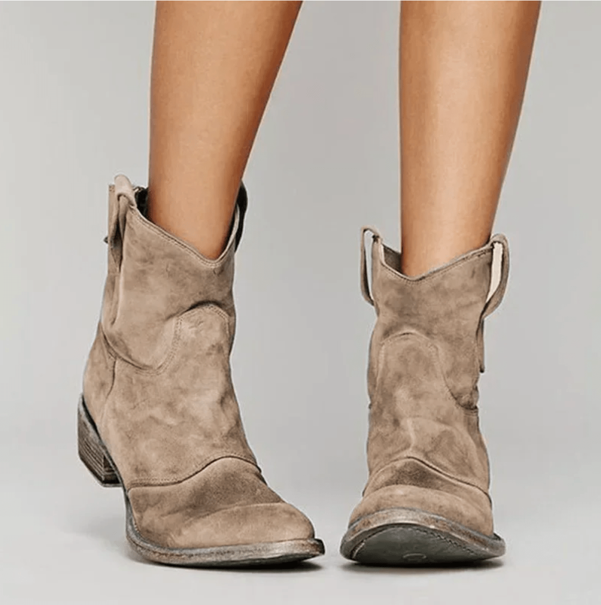Bottines pour femme de style western à enfiler