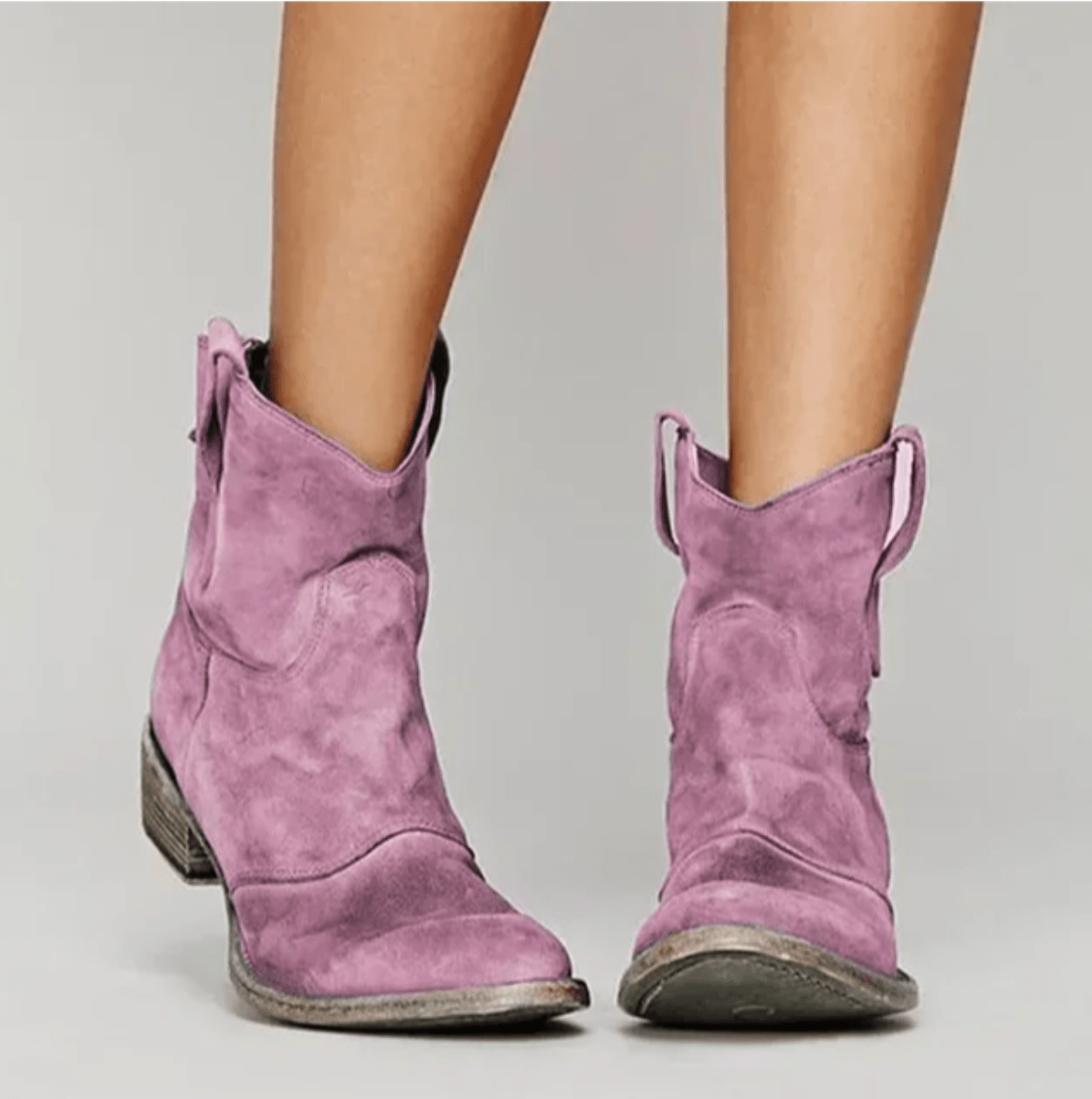 Bottines pour femme de style western à enfiler