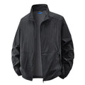 Veste légère pour homme à col montant et effet froissé