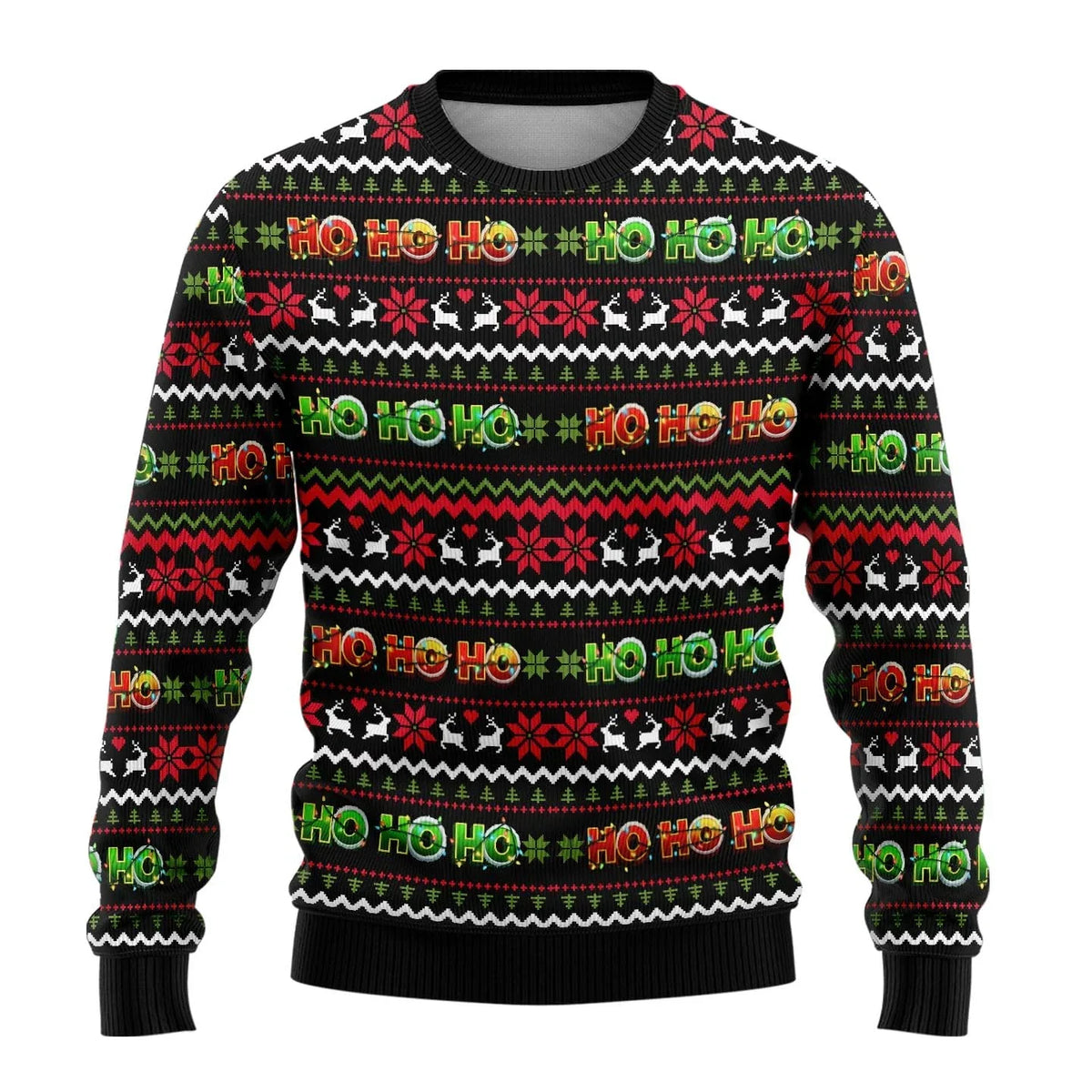 Men’s Funny Snowman Print Ugly Christmas Sweater