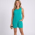 Playsuit – Sleeveless Pocket Relaxed Style