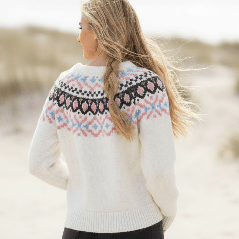 Women's Nordic Fair Isle Yoke Crew Neck Jumper