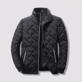 Blouson bomber matelassé à chevrons pour homme avec fermeture éclair