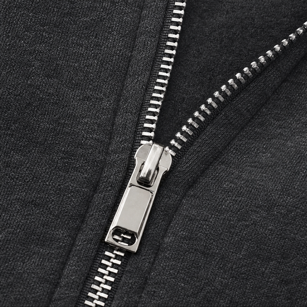 Women's Longline Zip-Up Hoodie with Side Pockets