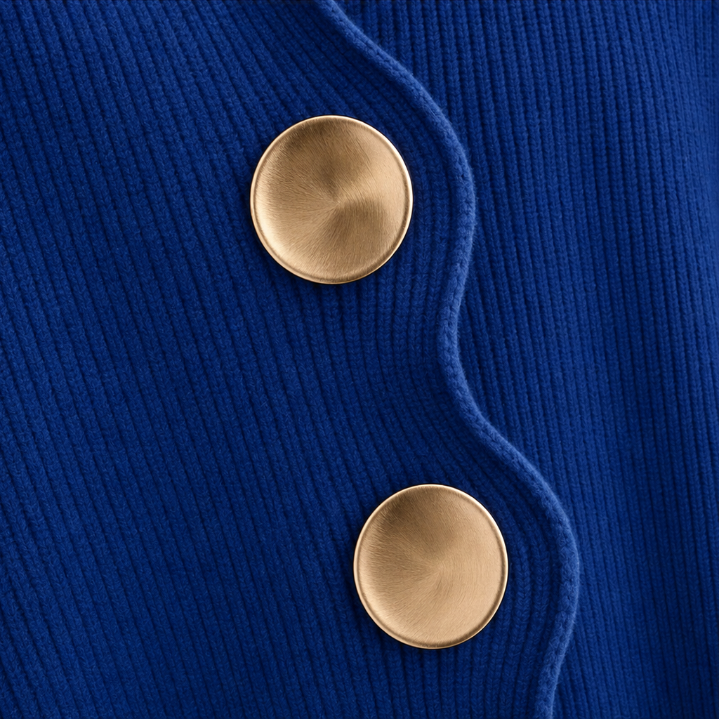 Women's Scalloped Collar Knit Cardigan