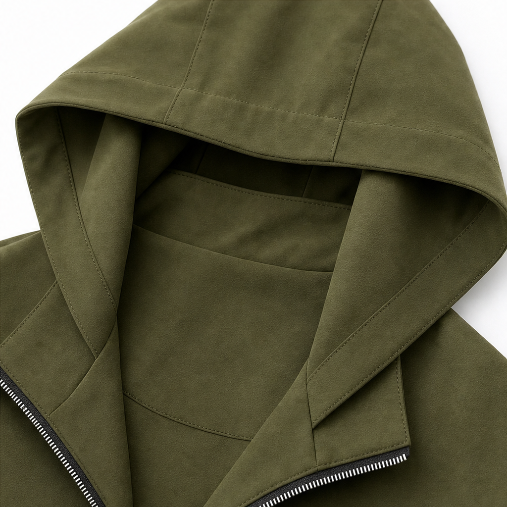 Women's Hooded Longline Zip Coat