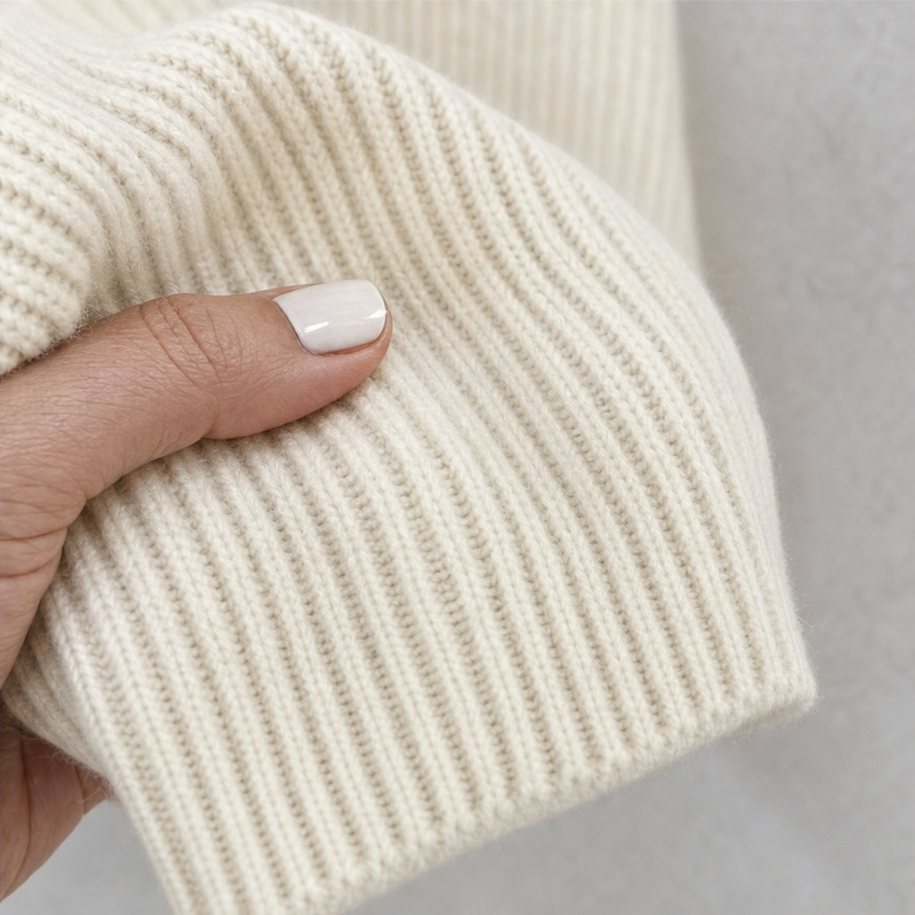 Women's Cowl Neck Ribbed Knit Oversized Sweater