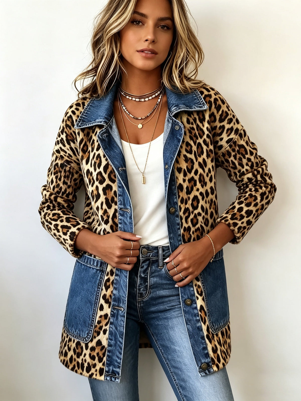 Women's Contrast Longline Jacket