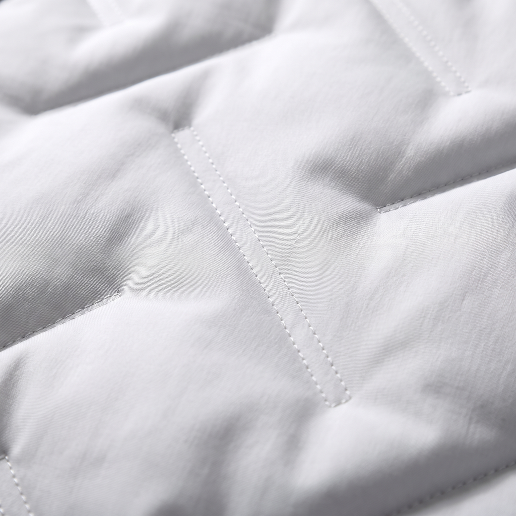Blouson bomber matelassé à chevrons pour homme avec fermeture éclair