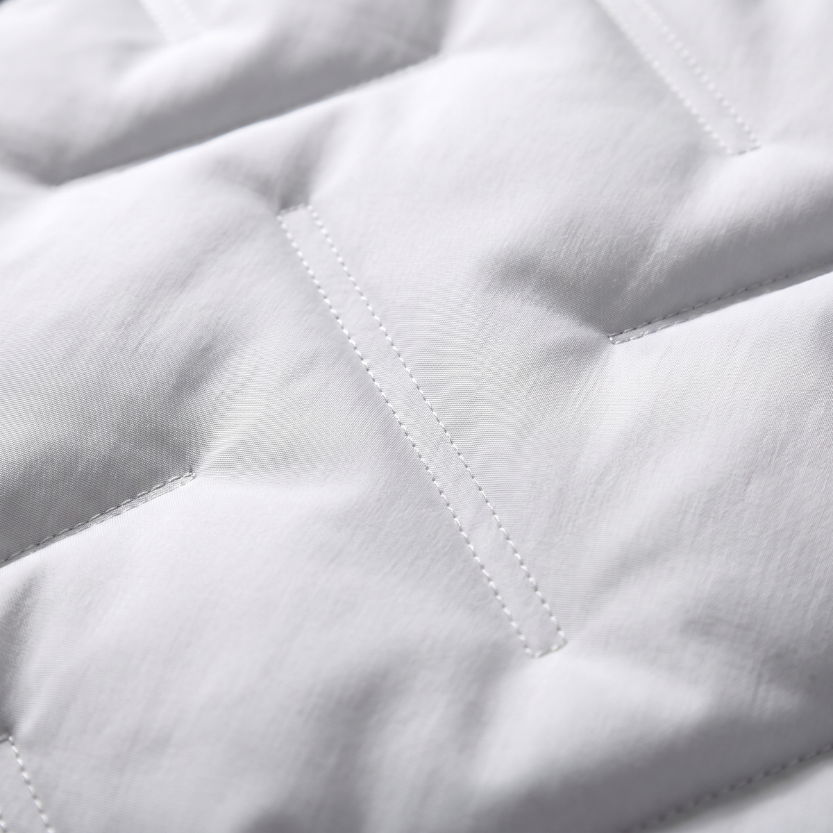 Blouson bomber matelassé à chevrons pour homme avec fermeture éclair