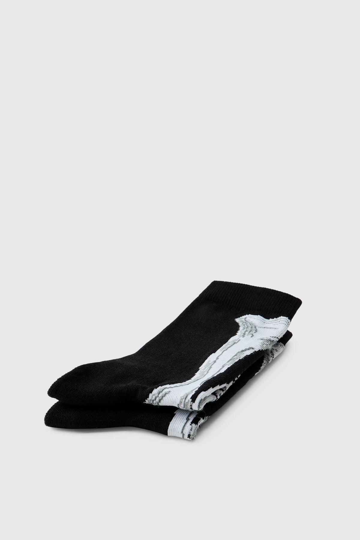 Men's Halloween Skeleton Bone Print Crew Socks