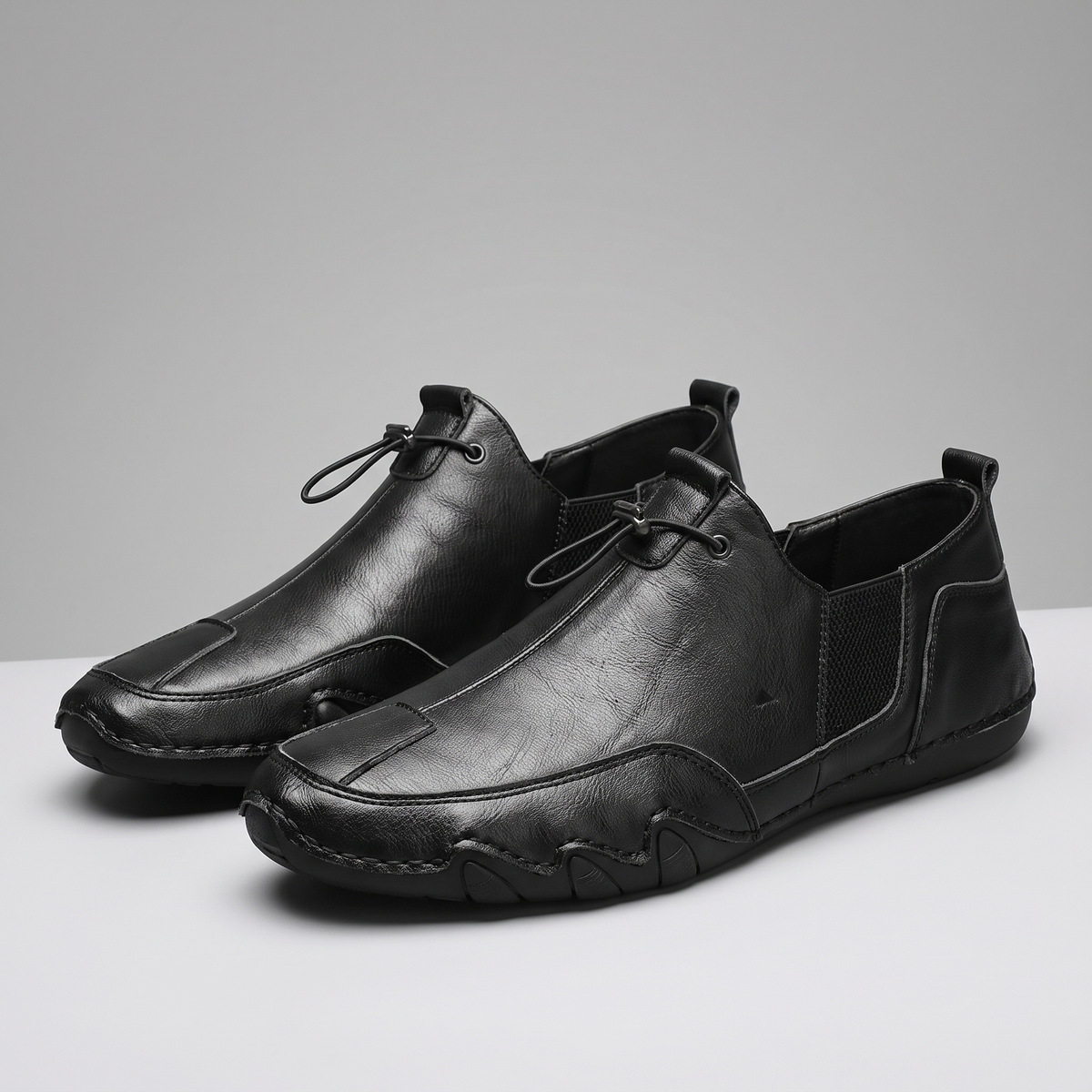 Men's Lace-Up Panel Casual Sneakers