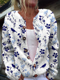 Gilet en maille boutonné sur le devant pour femme