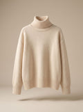 Women's Classic Relaxed Fit Turtleneck Knit Sweater