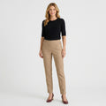 Women’s High Waisted Straight Leg Pants – Pull On Pocket Style