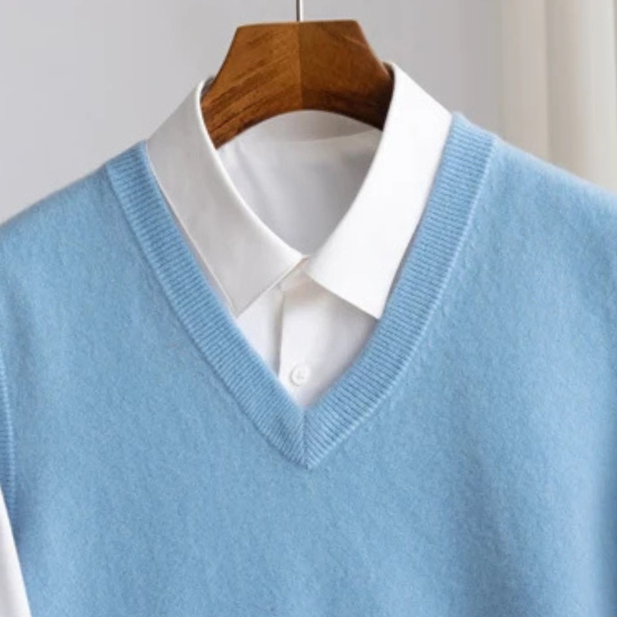Men's Knitted V-Neck Sweater Vest