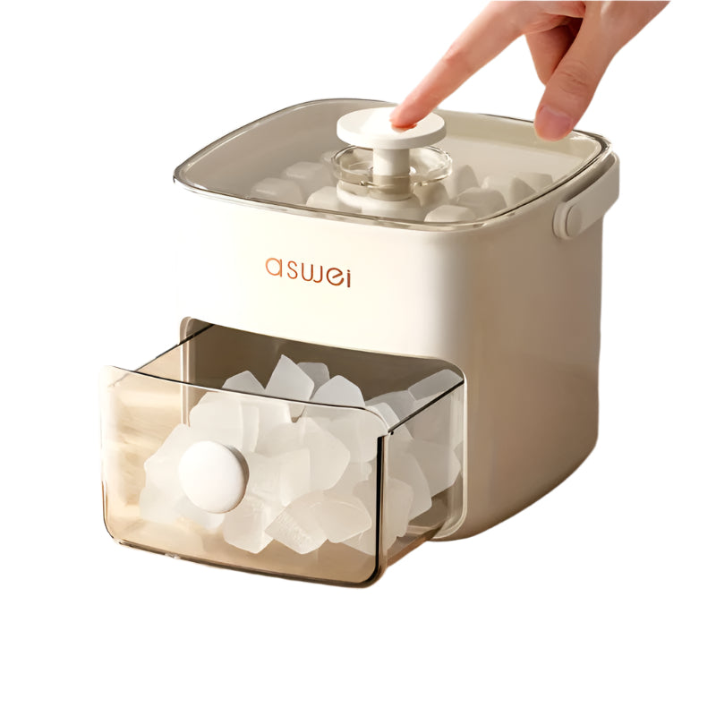 Compact Countertop Ice Maker with Pull-Out Drawer