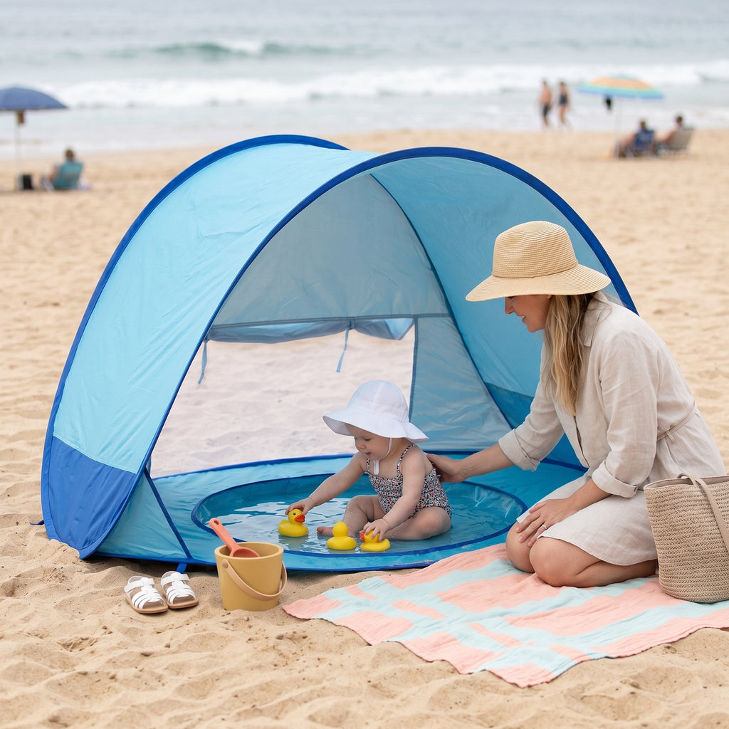 Pop-Up Baby Beach Tent with UV Sun Protection