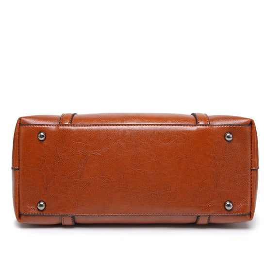 Vintage Wax Finish Oversized Tote Bag