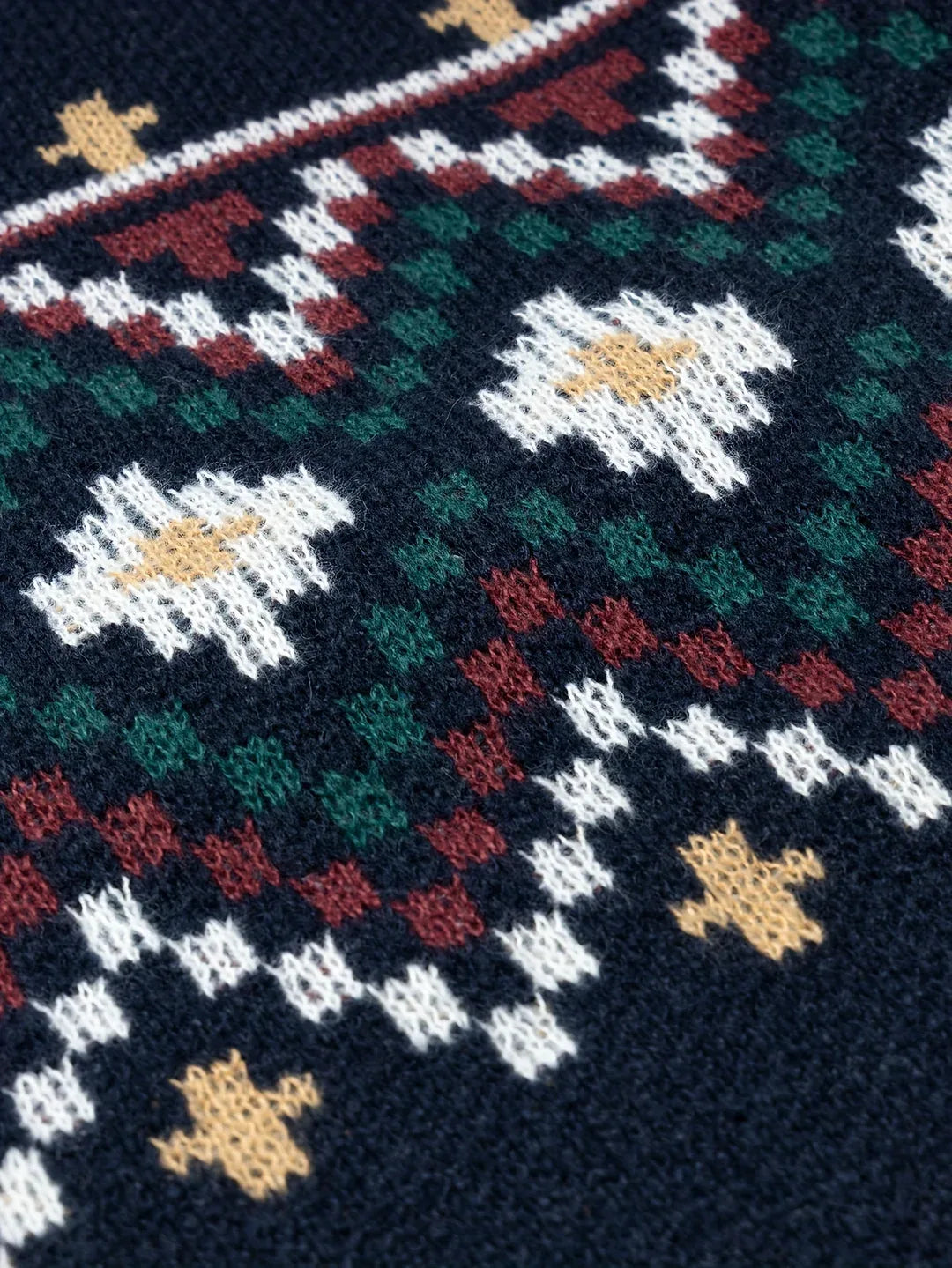 Men's Fair Isle Jacquard Crew Neck Jumper
