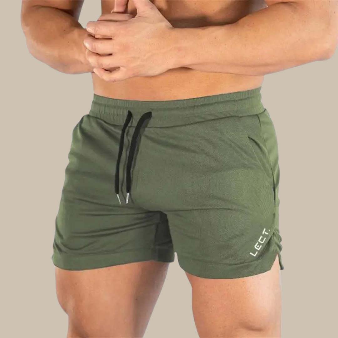 Lightweight Training Shorts with Drawstring Waist