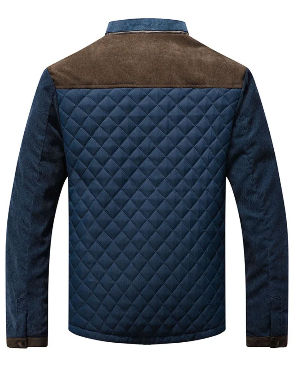 Men's Quilted Colourblock Contrast Panel Jacket