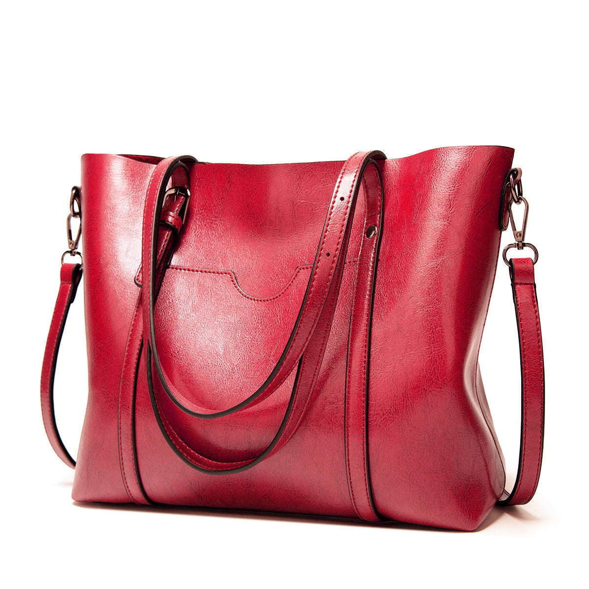 Vintage Wax Finish Oversized Tote Bag
