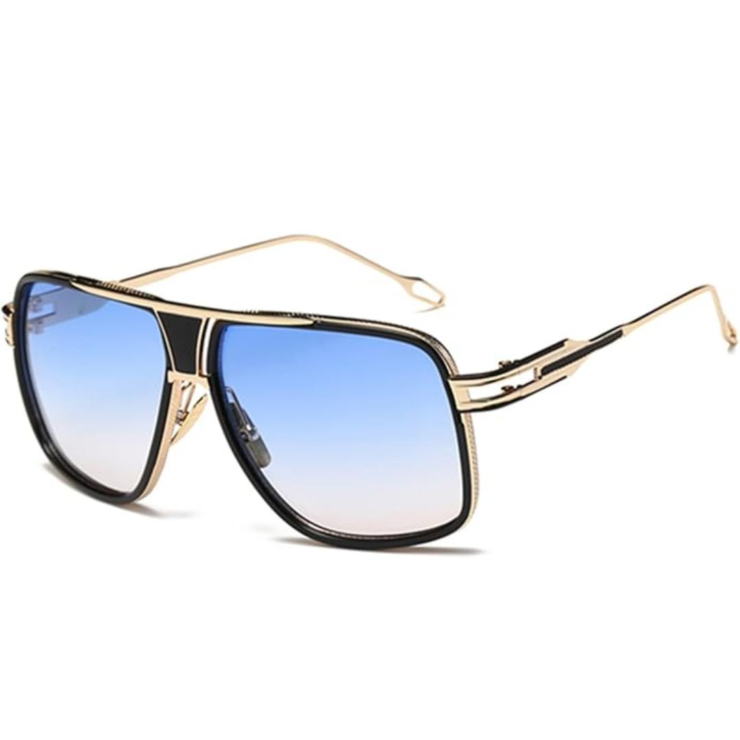 Lunettes de soleil aviateur oversize avec monture en alliage