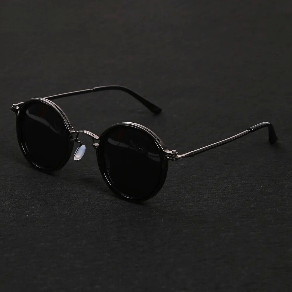 Women's Round Vintage Metal Frame Sunglasses
