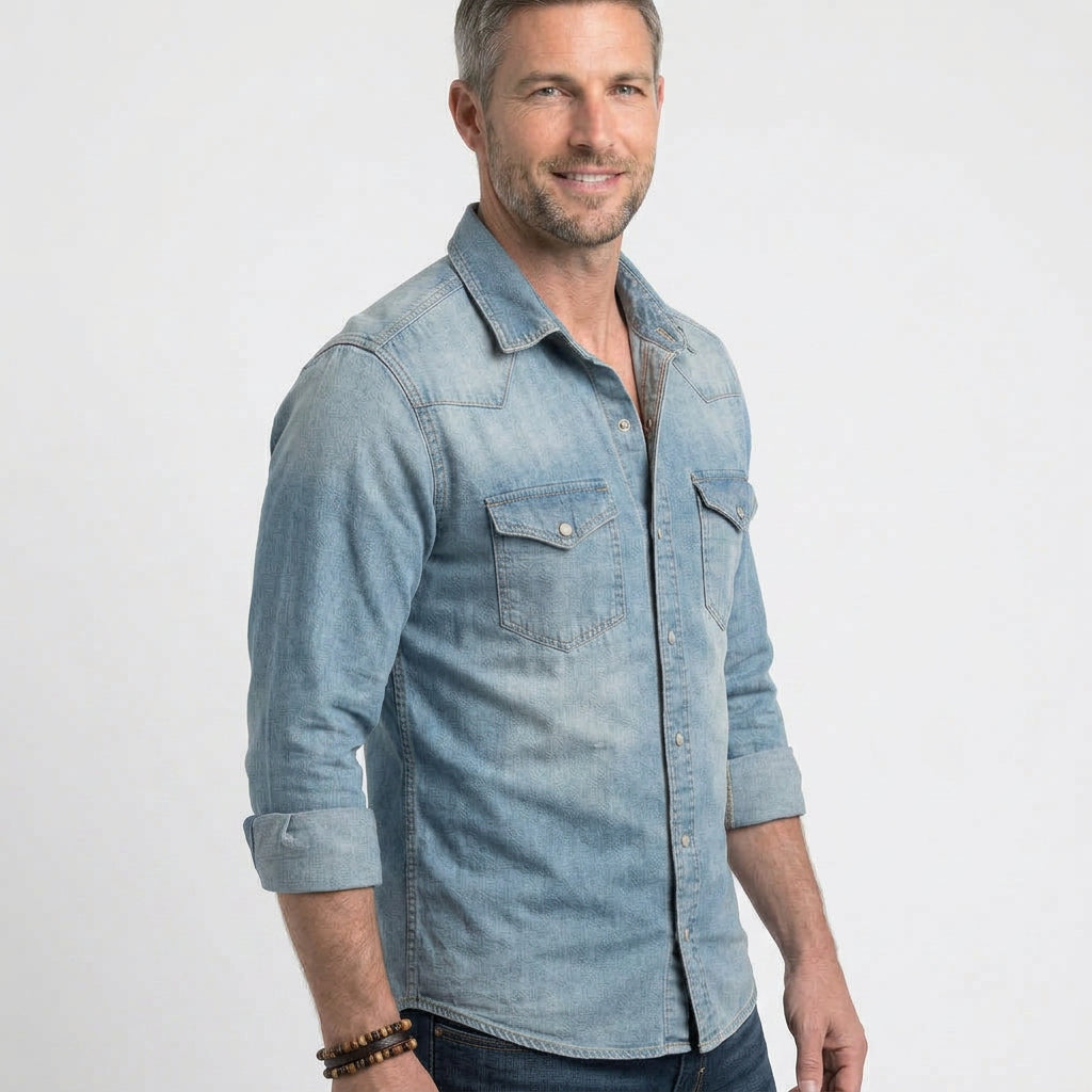 Men’s Slim Fit Denim Shirt