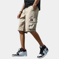 Loose Fit Cargo Shorts with Flap Pocket Detail