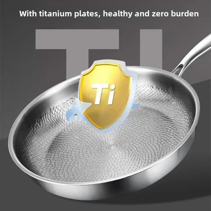 Stainless Steel Honeycomb Non-Stick Frying Pan