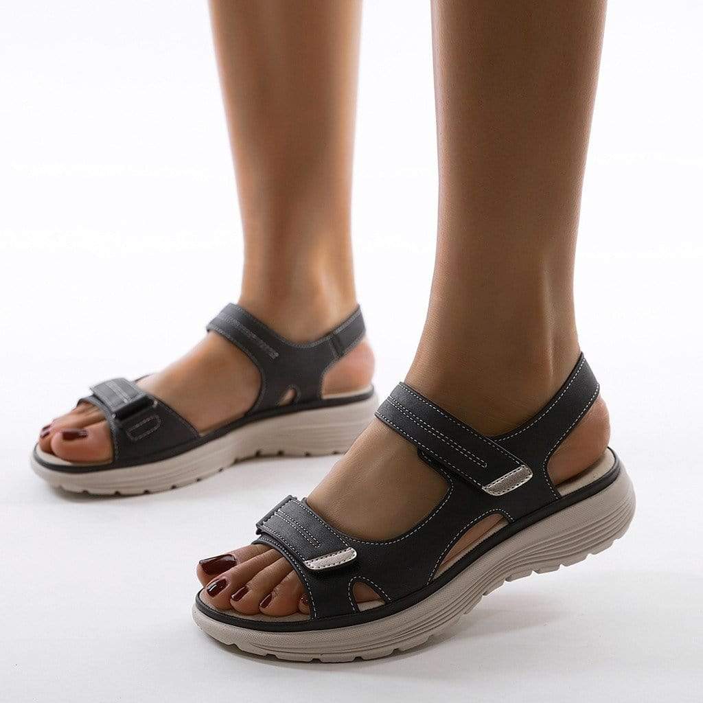 Chunky Sole Adjustable Strap Comfort Sandals